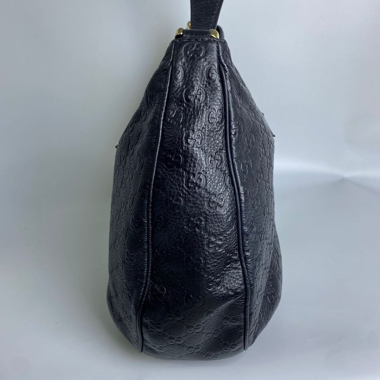 Gucci Guccissima Hobo Large Black