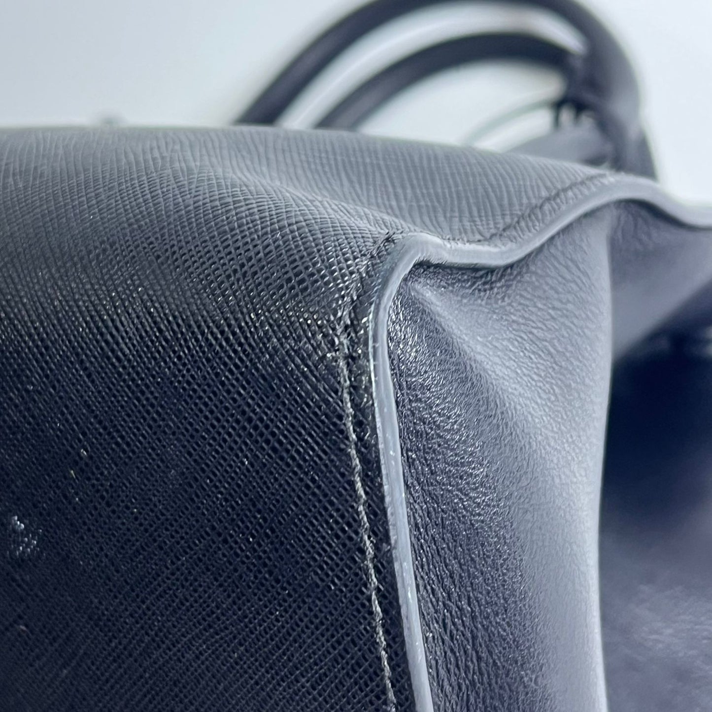 Prada Saffiano 2-Way Zip Black