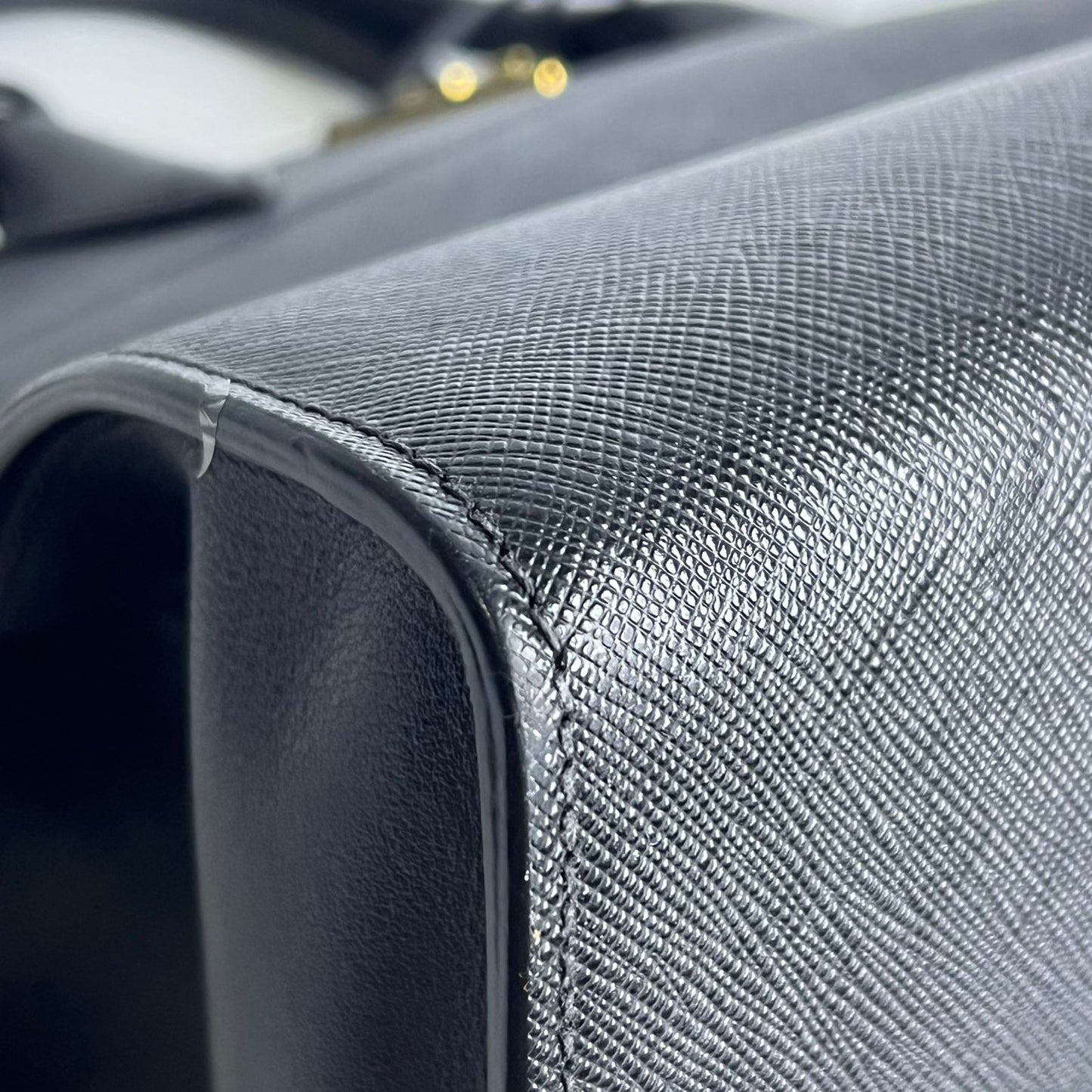 Prada Saffiano 2-Way Zip Black