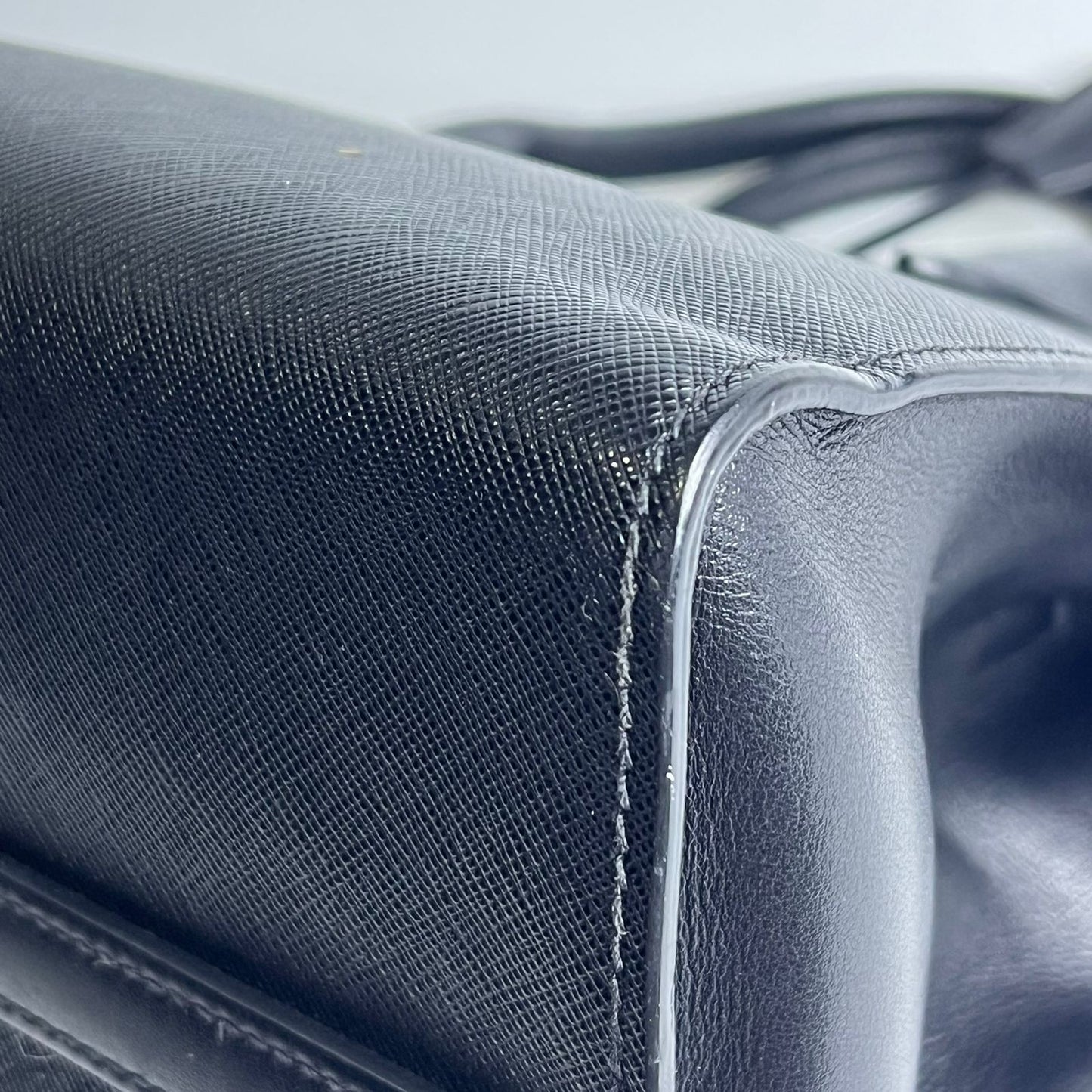 Prada Saffiano 2-Way Zip Black