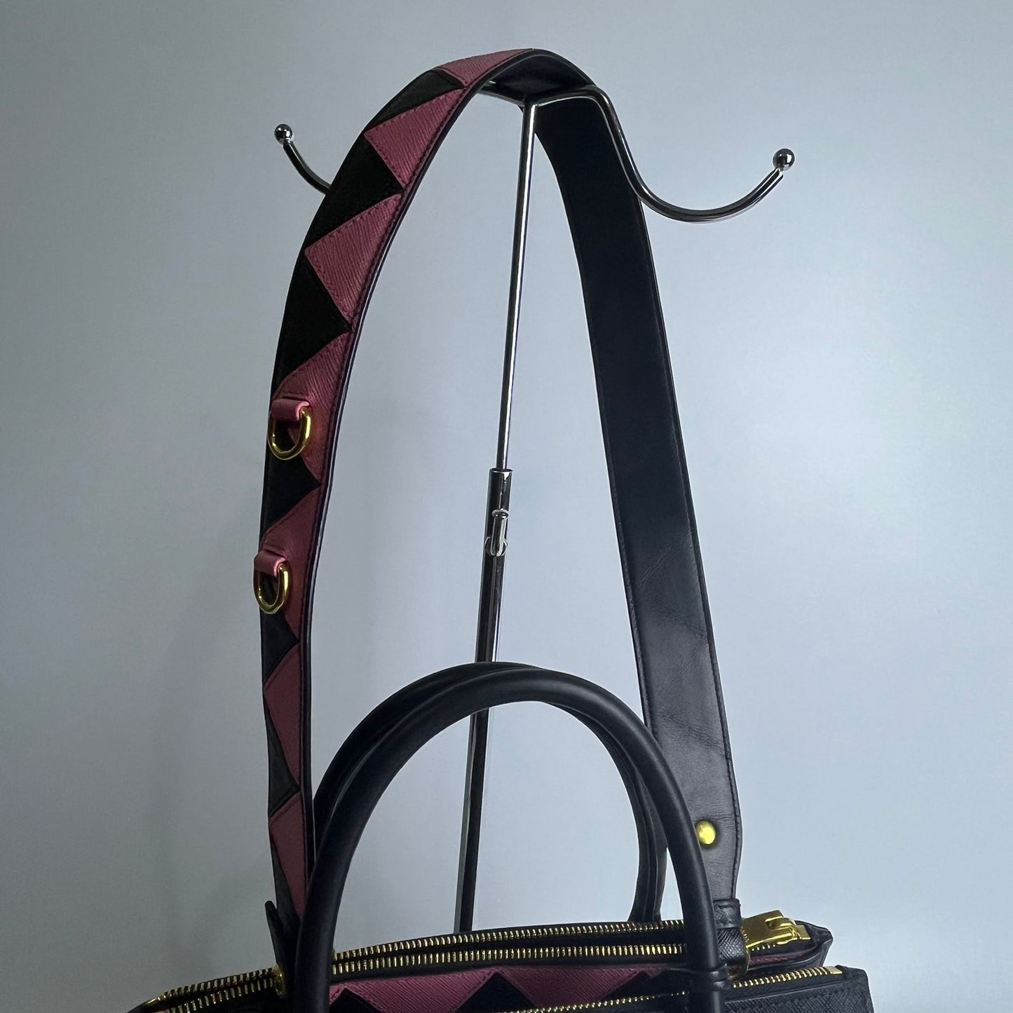 Prada Saffiano 2-Way Zip Black