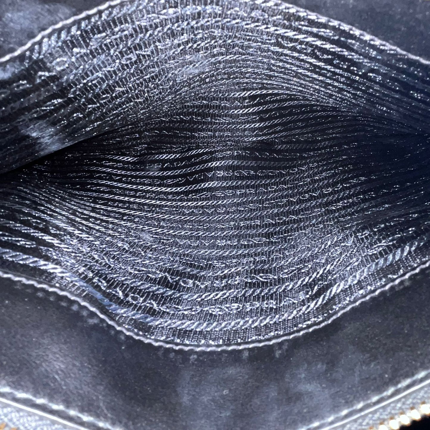 Prada Saffiano 2-Way Zip Black