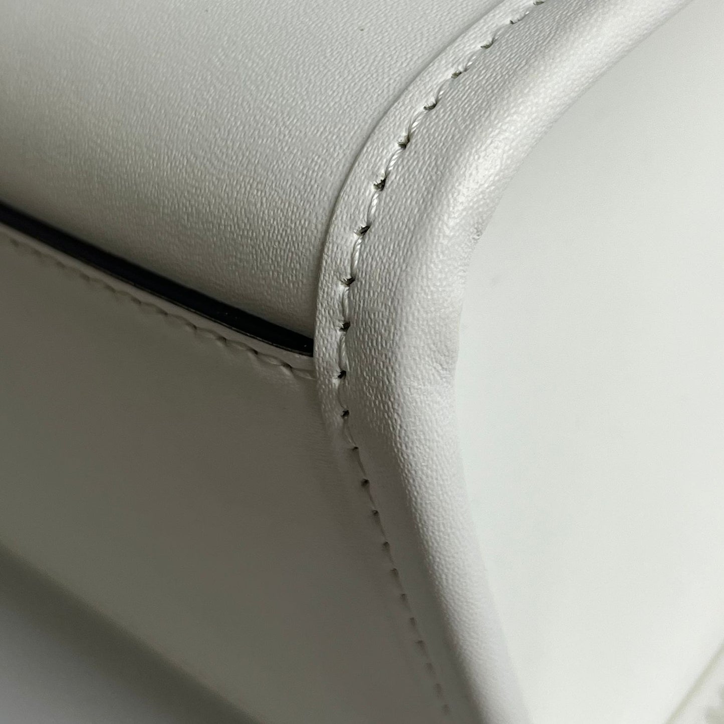 Fendi Sunshine Shopper Bag White, Tortoiseshell Plexiglass Handles