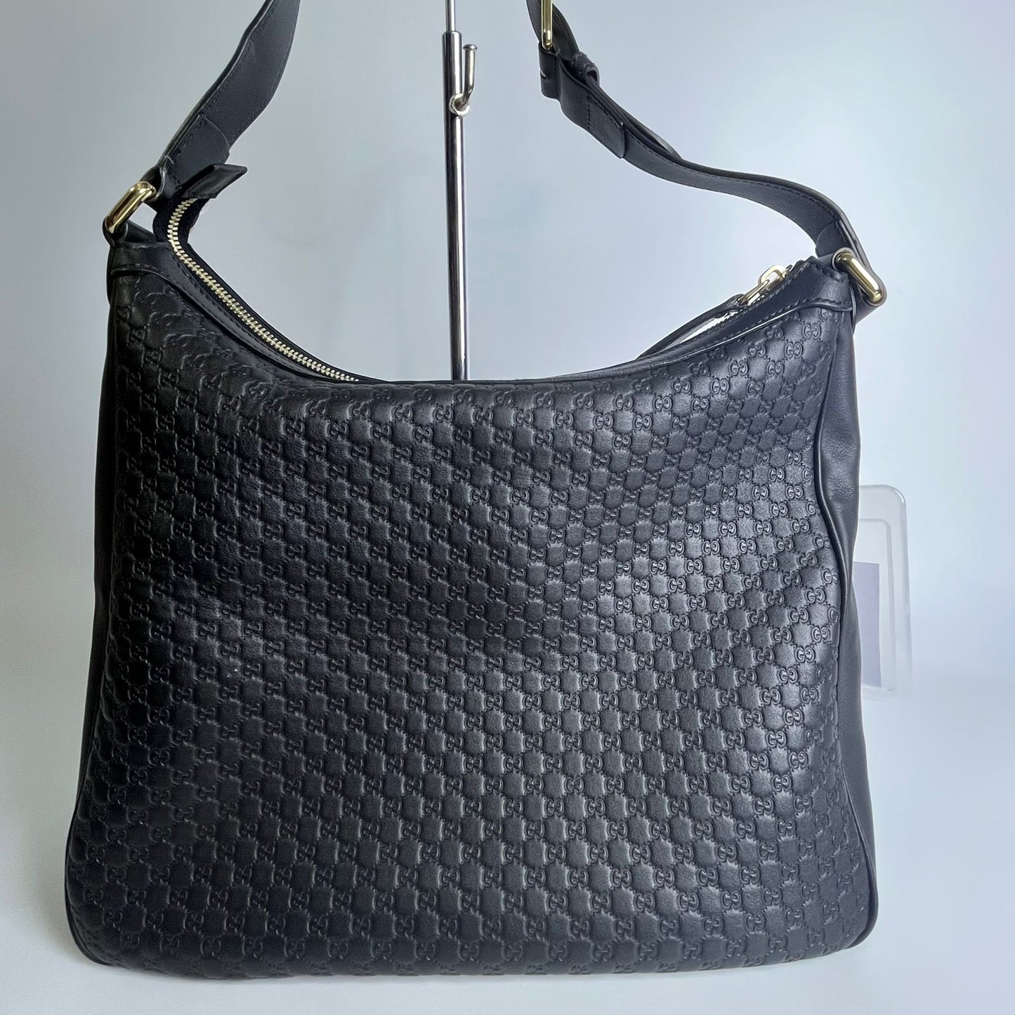 Gucci Microguccissima Hobo Bag Black