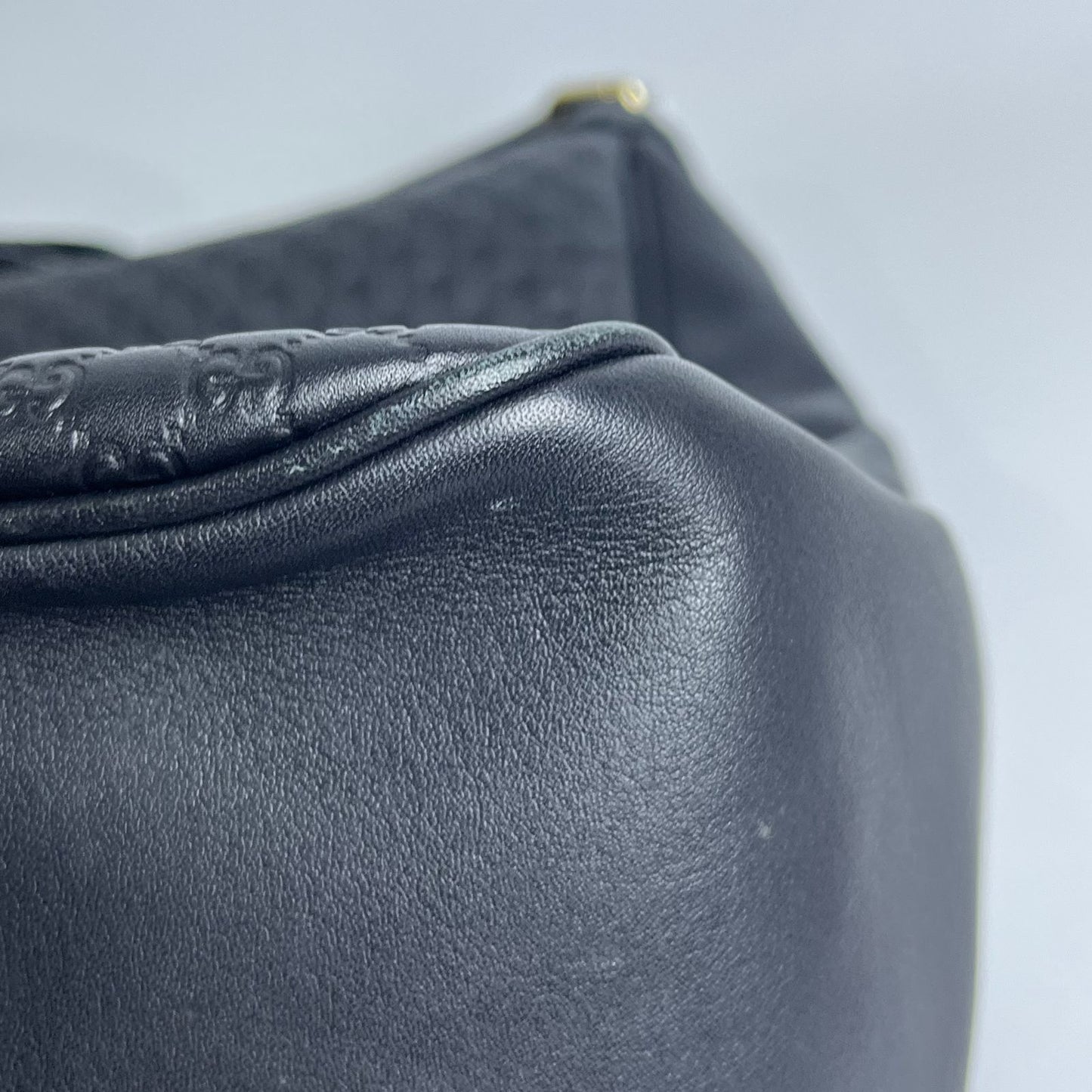 Gucci Microguccissima Hobo Bag Black