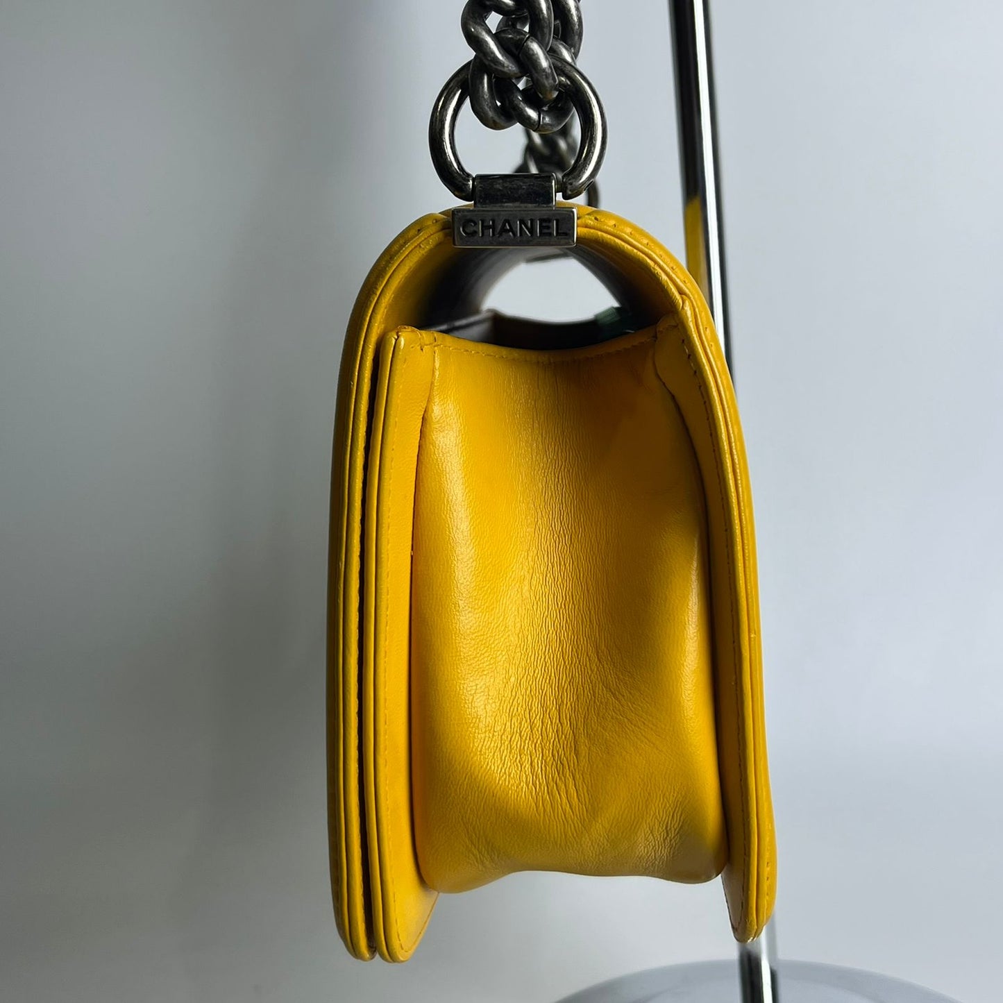 Chanel Le Boy Yellow, Ruthenium Hardware