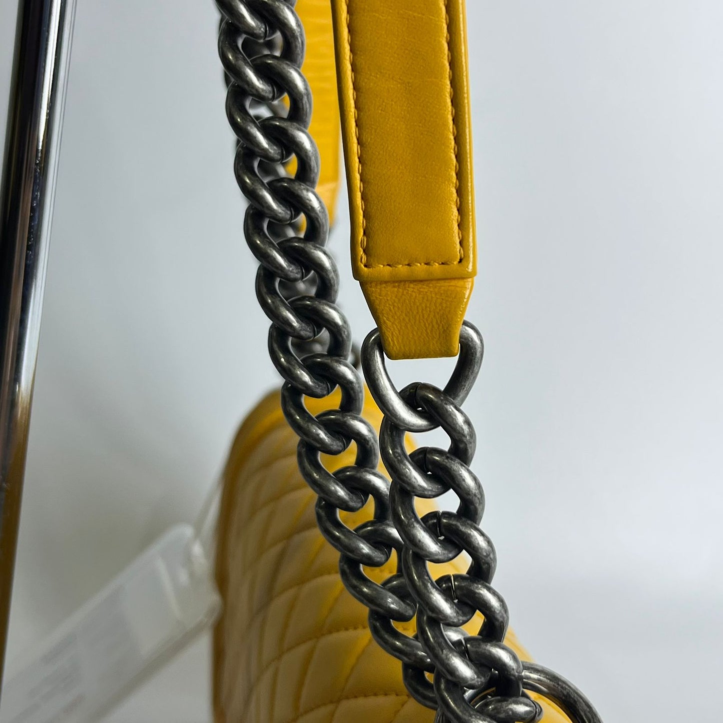 Chanel Le Boy Yellow, Ruthenium Hardware
