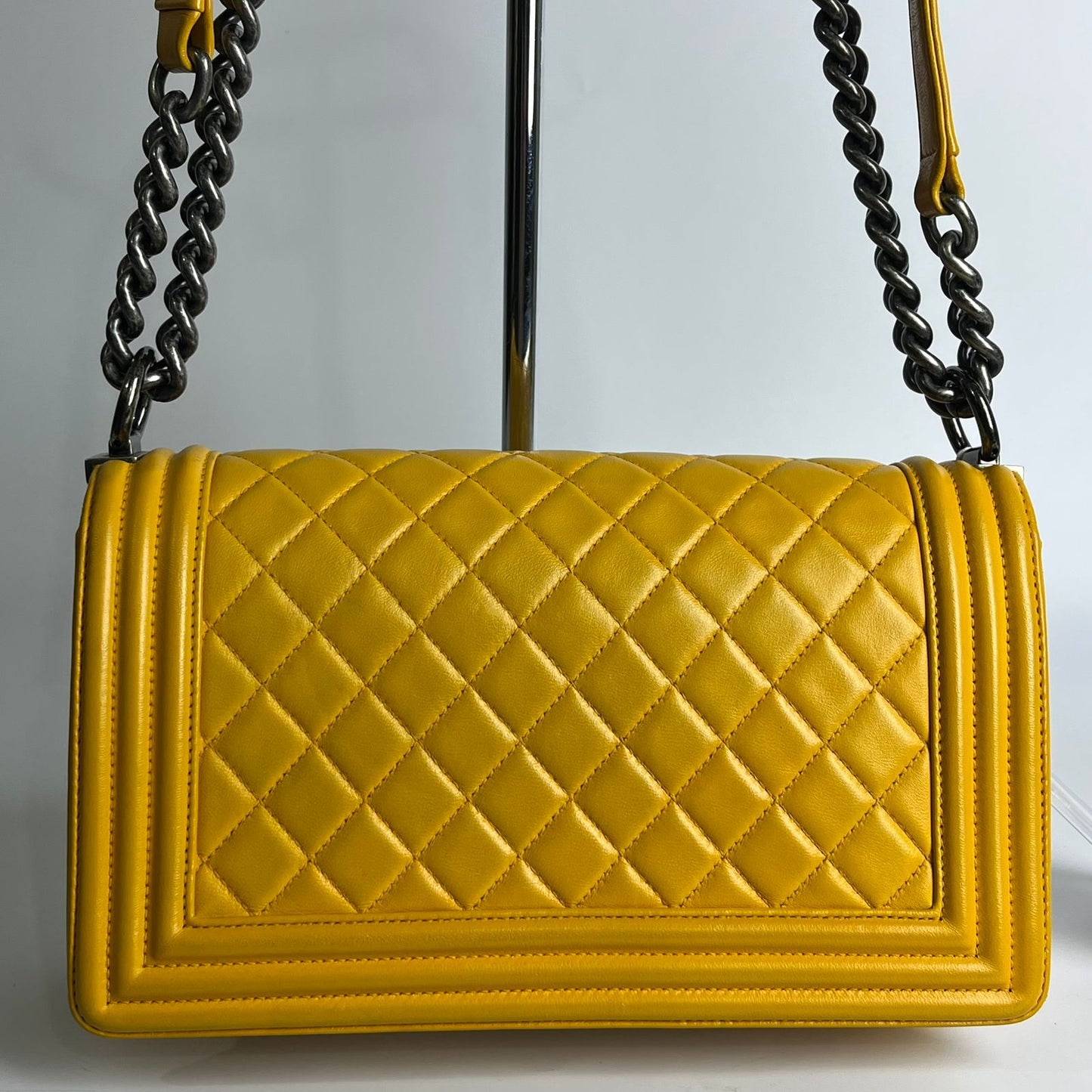 Chanel Le Boy Yellow, Ruthenium Hardware