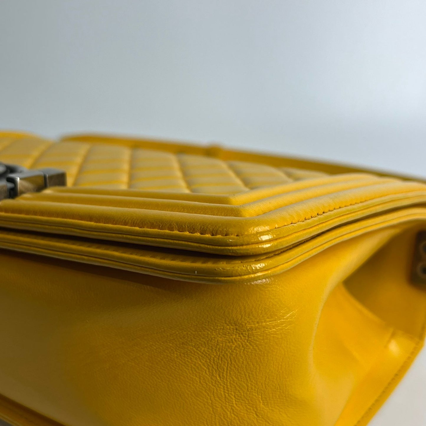 Chanel Le Boy Yellow, Ruthenium Hardware