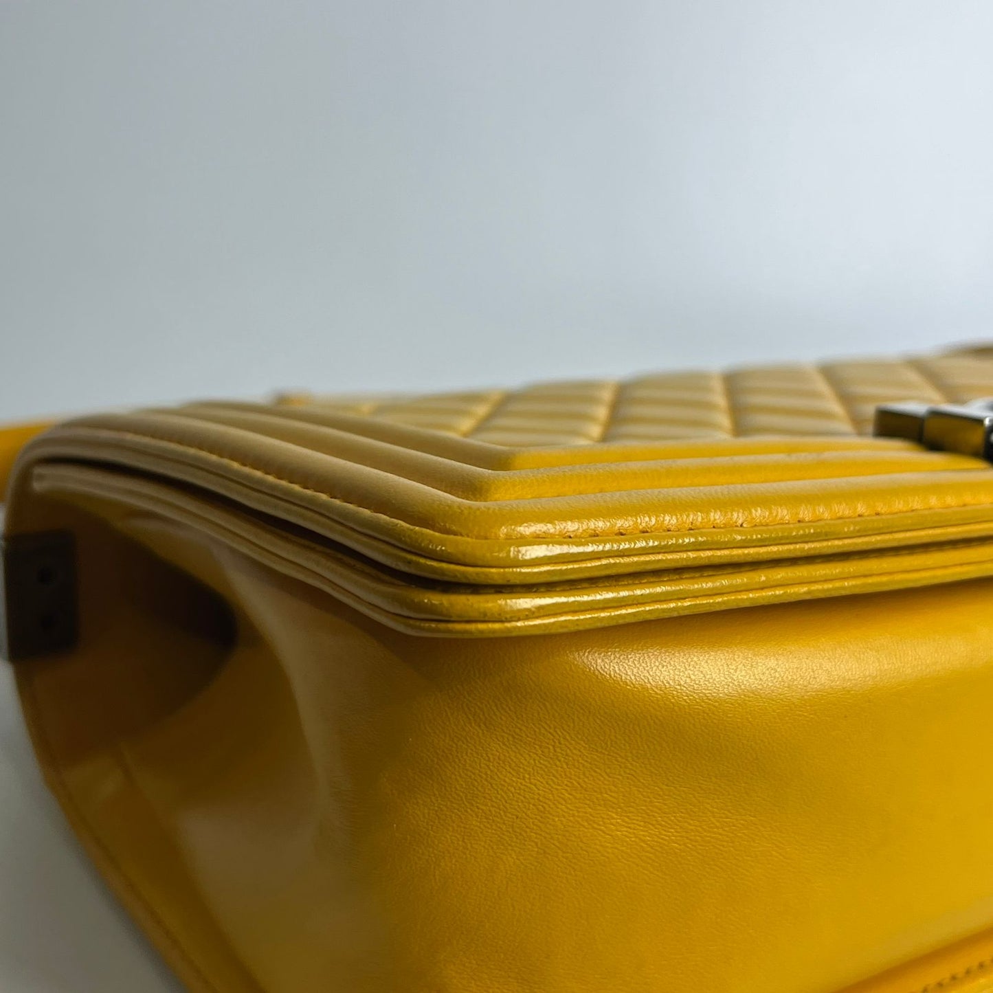 Chanel Le Boy Yellow, Ruthenium Hardware