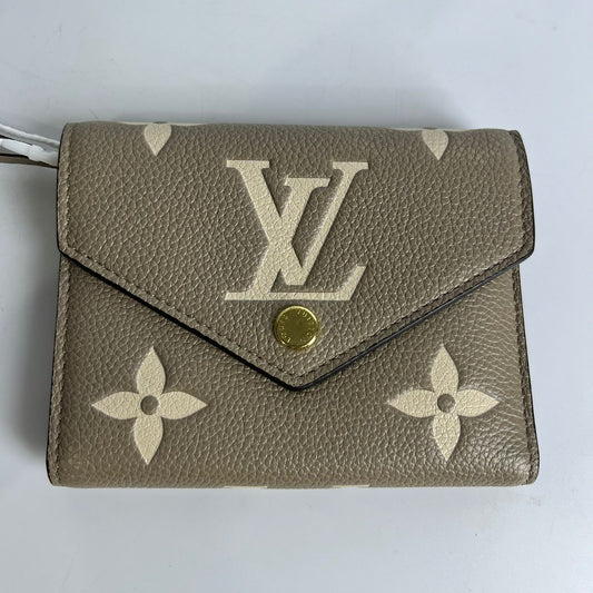 Louis Vuitton	Victorine Wallet Monogram Empreinte Cream