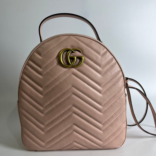 Gucci Marmont Backpack Pastel Pink