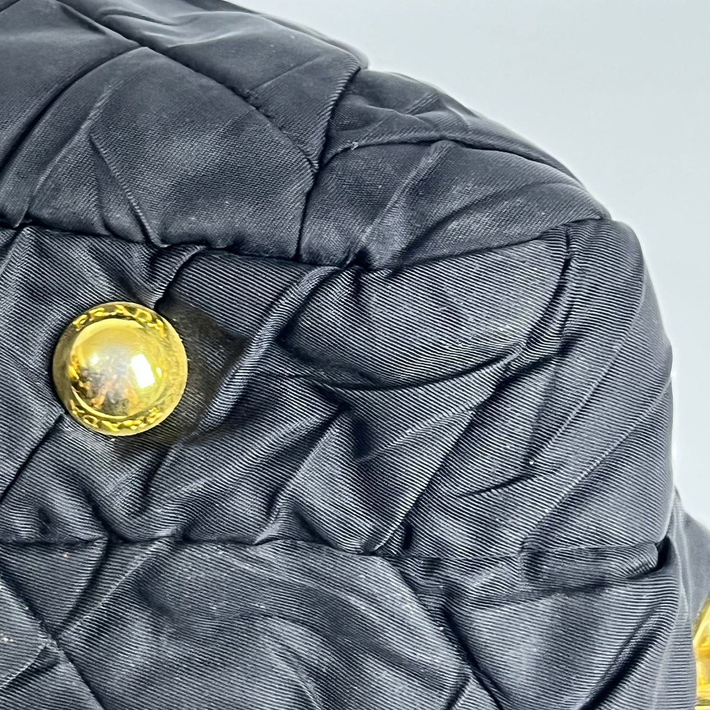 Prada Tessuto Nylon Quiltin Bauletto Black