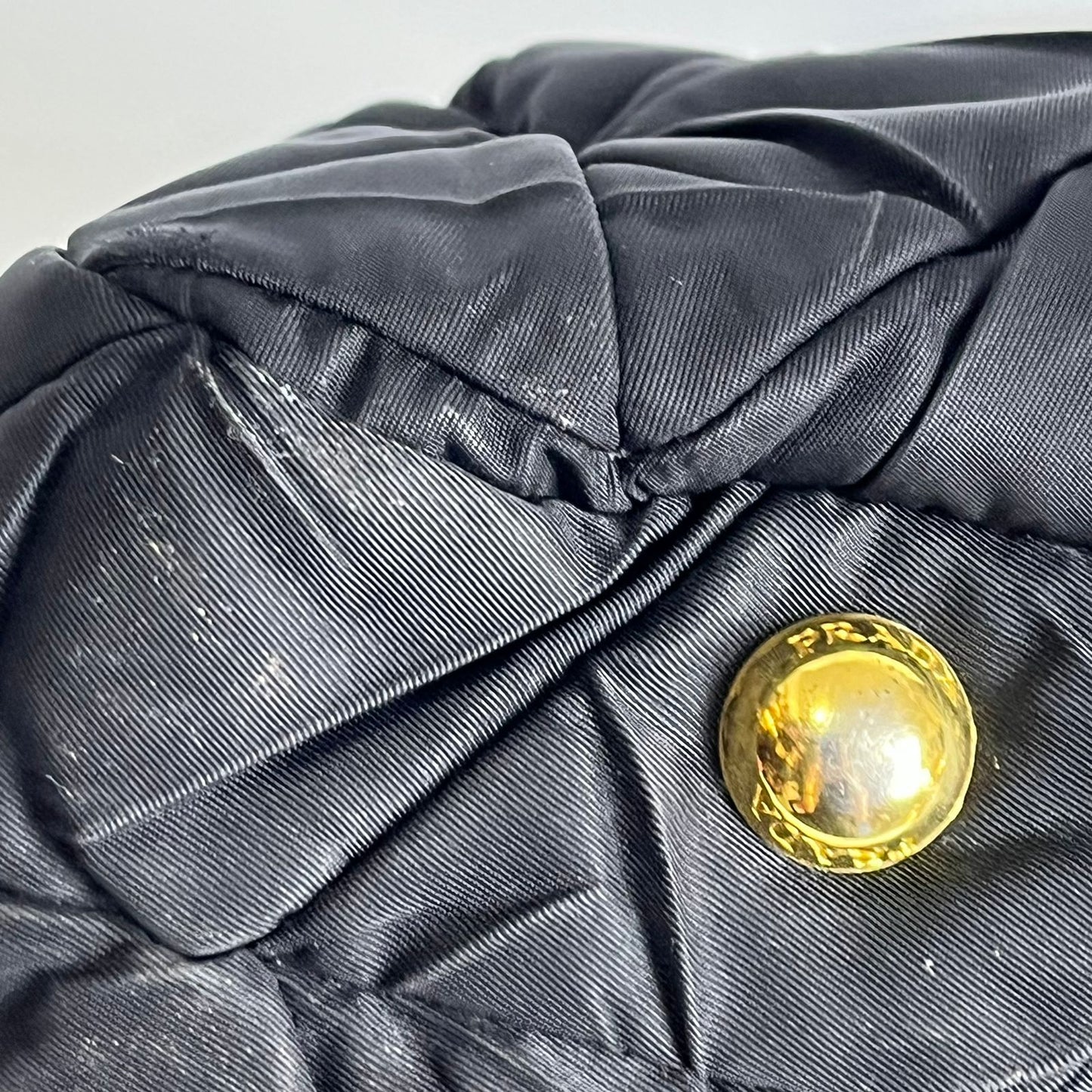 Prada Tessuto Nylon Quiltin Bauletto Black