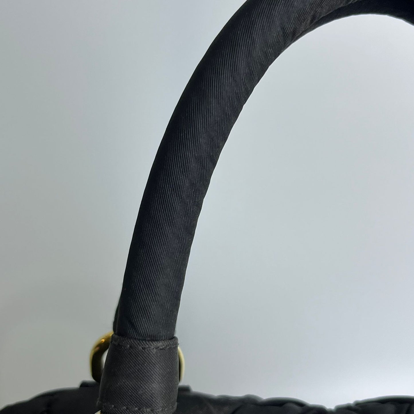 Prada Tessuto Nylon Quiltin Bauletto Black