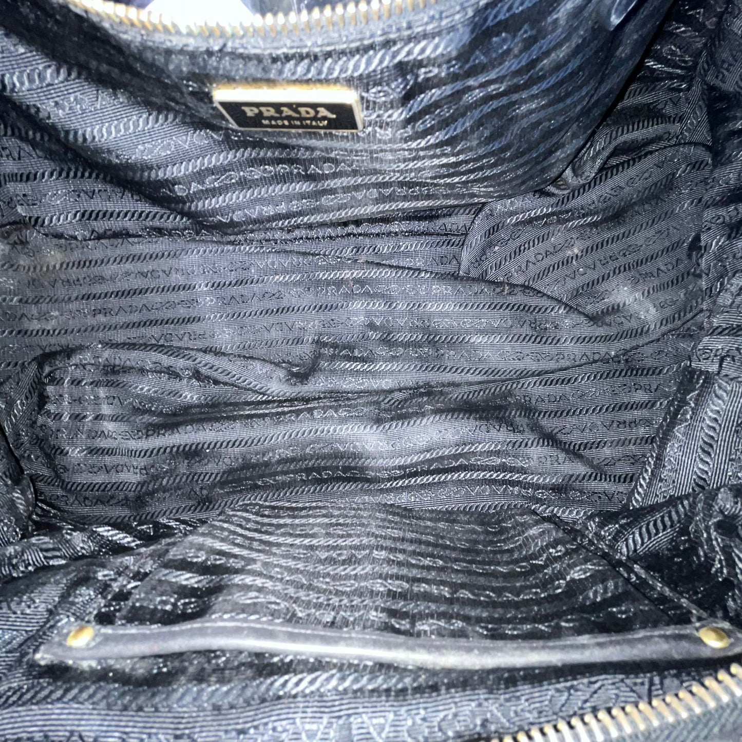 Prada Tessuto Nylon Quiltin Bauletto Black