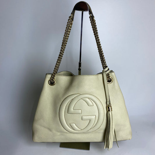 Gucci Soho Chain Tote Bag Black