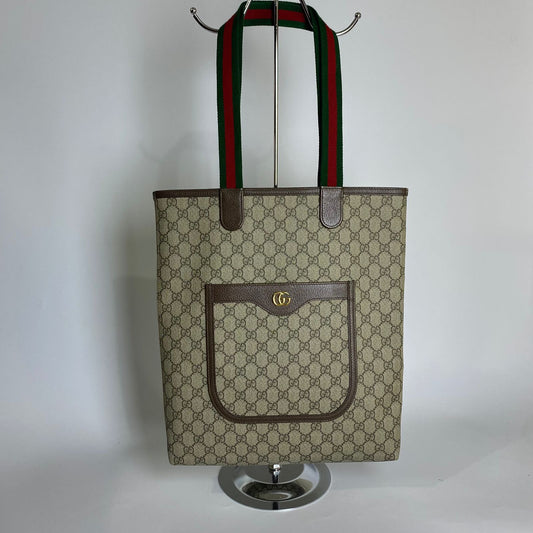 Gucci Ophidia Large Tote GG Supreme Canvas