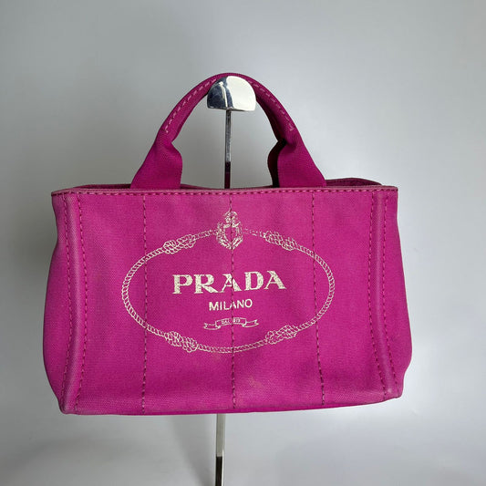 Prada Canapa Tote Pink
