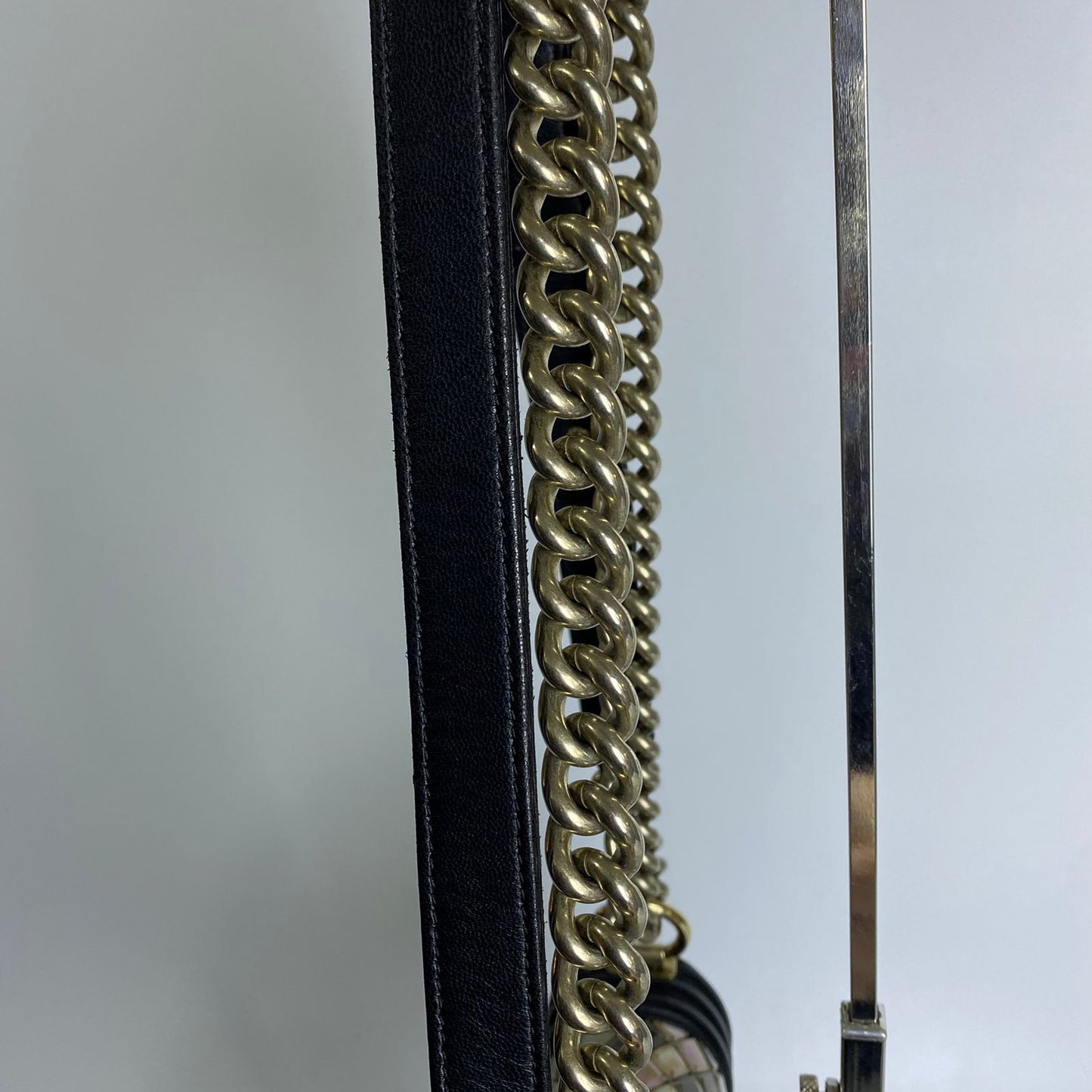 Chanel Mosaic Boy Flap Black and Multicolor