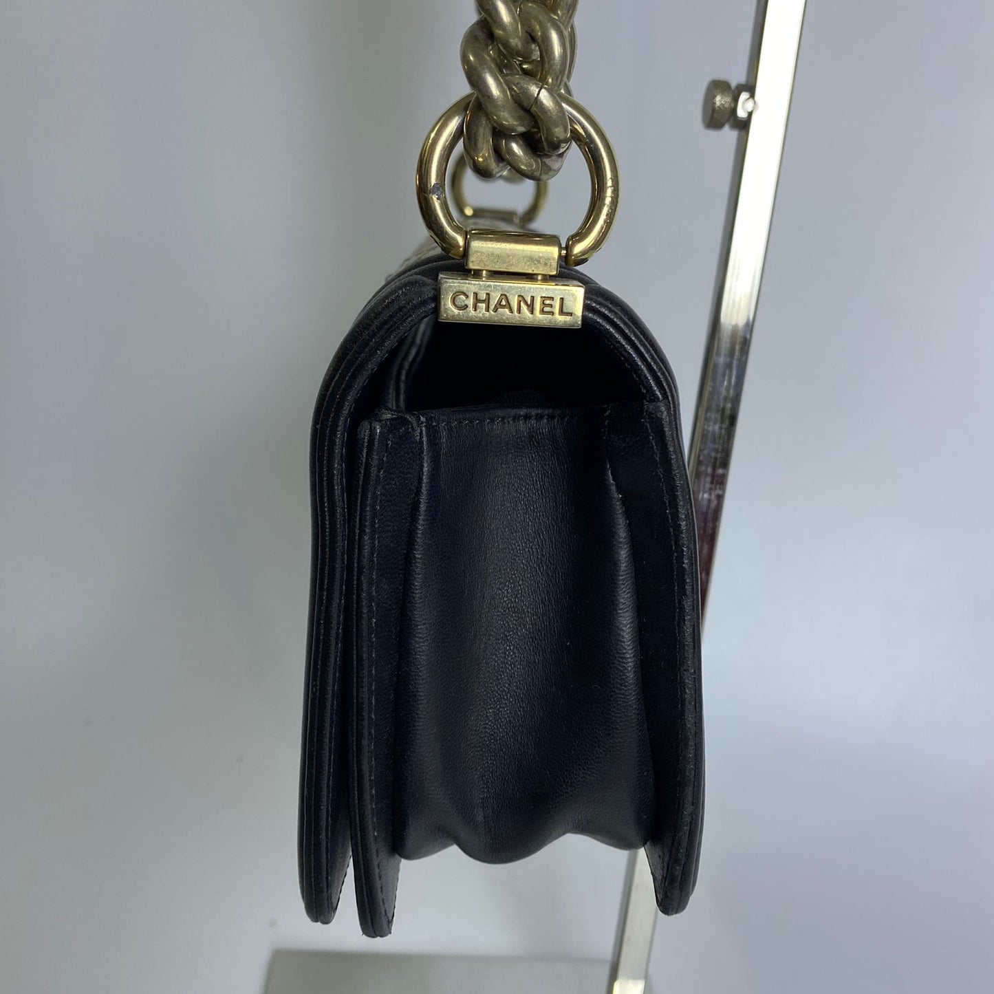 Chanel Mosaic Boy Flap Black and Multicolor