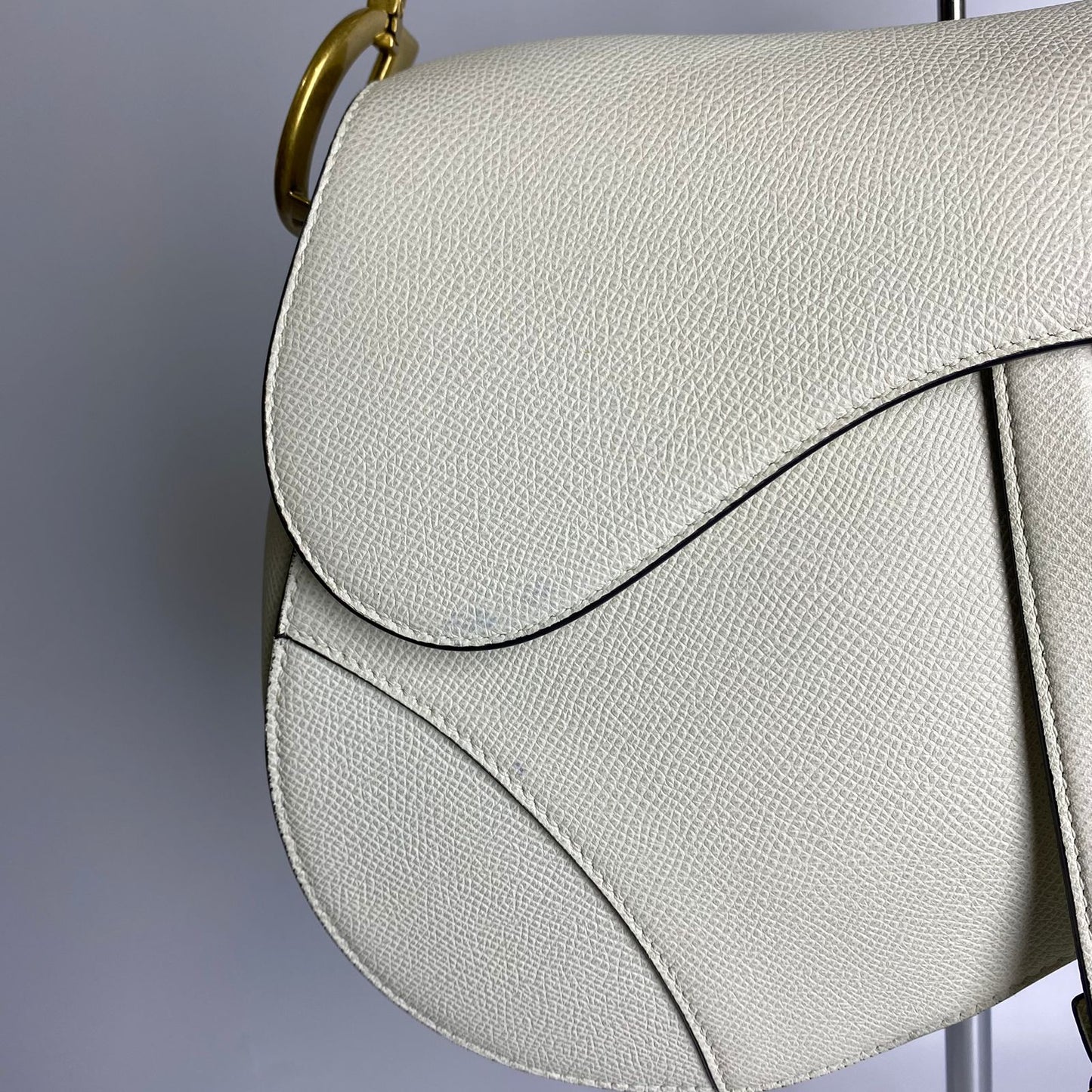 Dior Saddle White Bag White