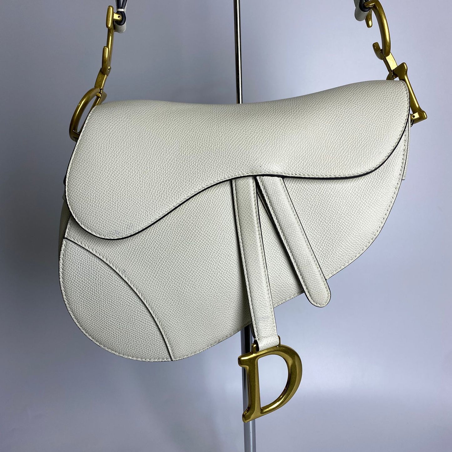 Dior Saddle White Bag White