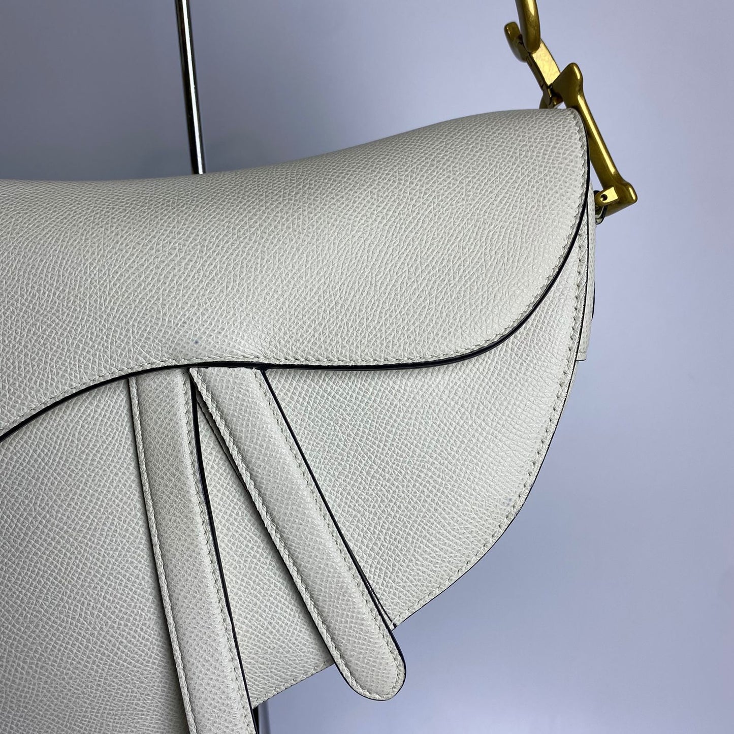 Dior Saddle White Bag White