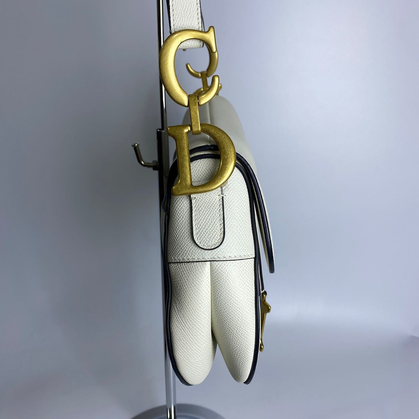 Dior Saddle White Bag White