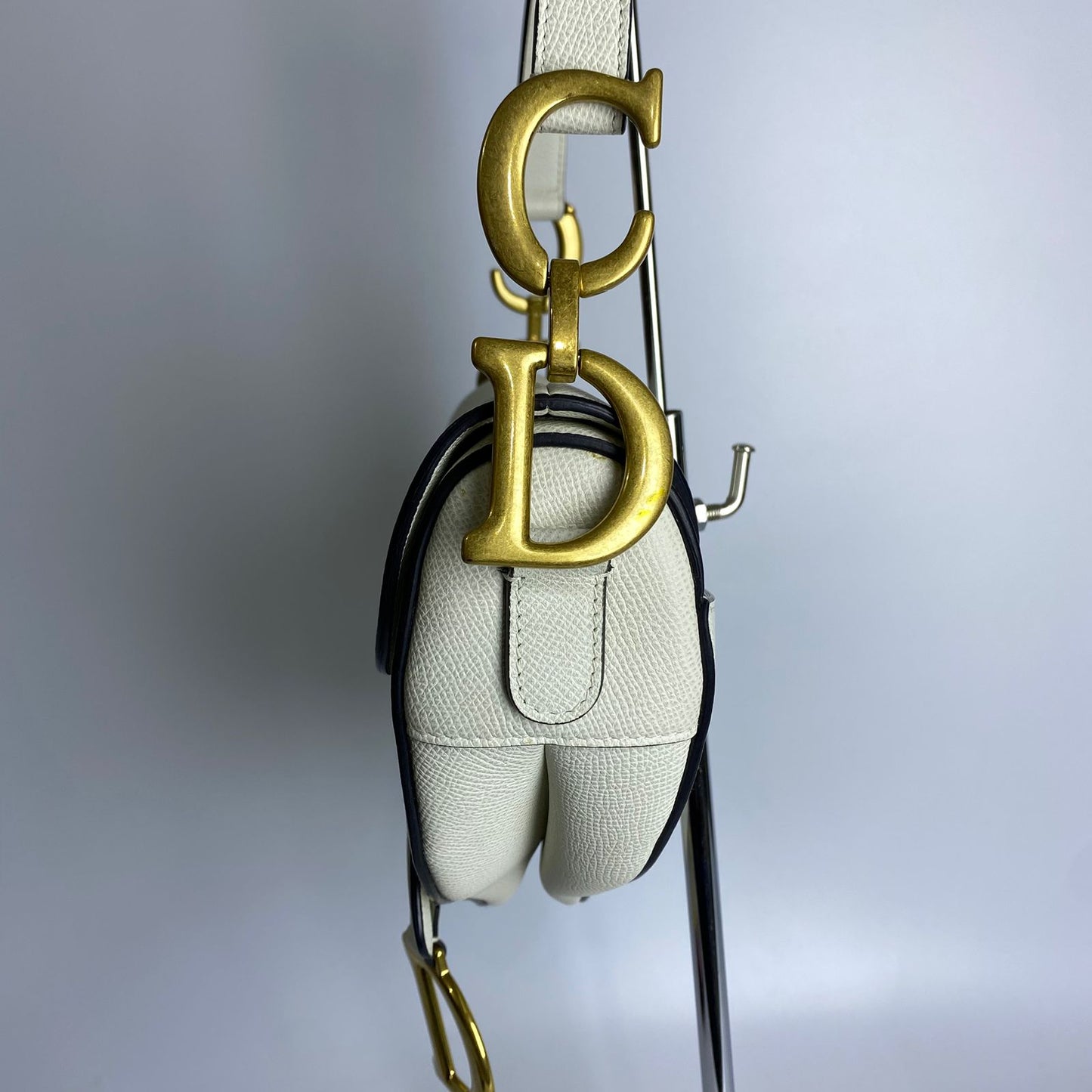 Dior Saddle White Bag White
