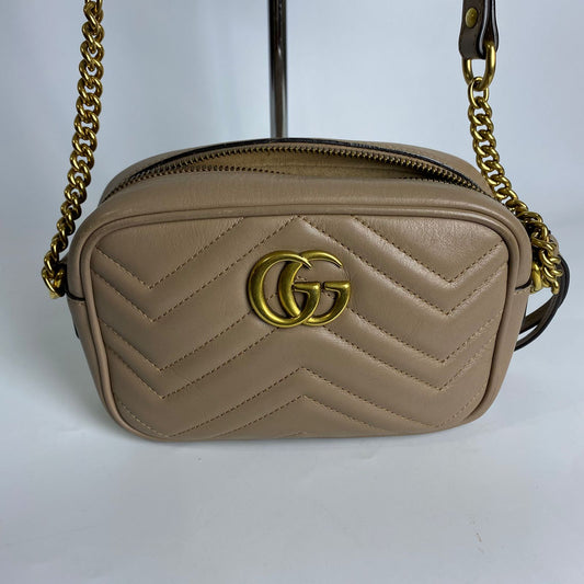Gucci GG Marmont Camera Bag Beige