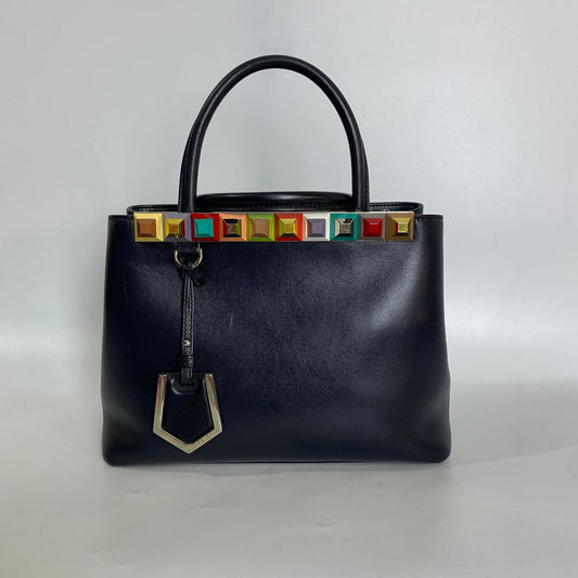Fendi 2 Jours Black Tote