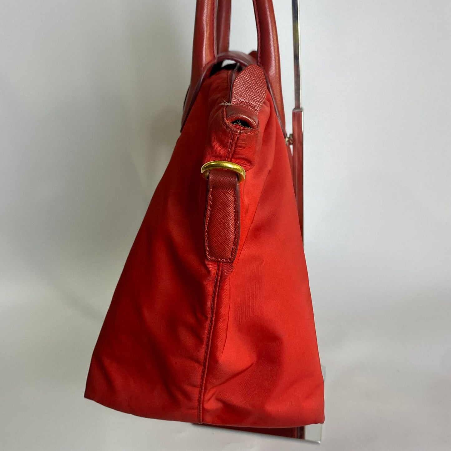 Prasa Tessuto Nylon Tote Red