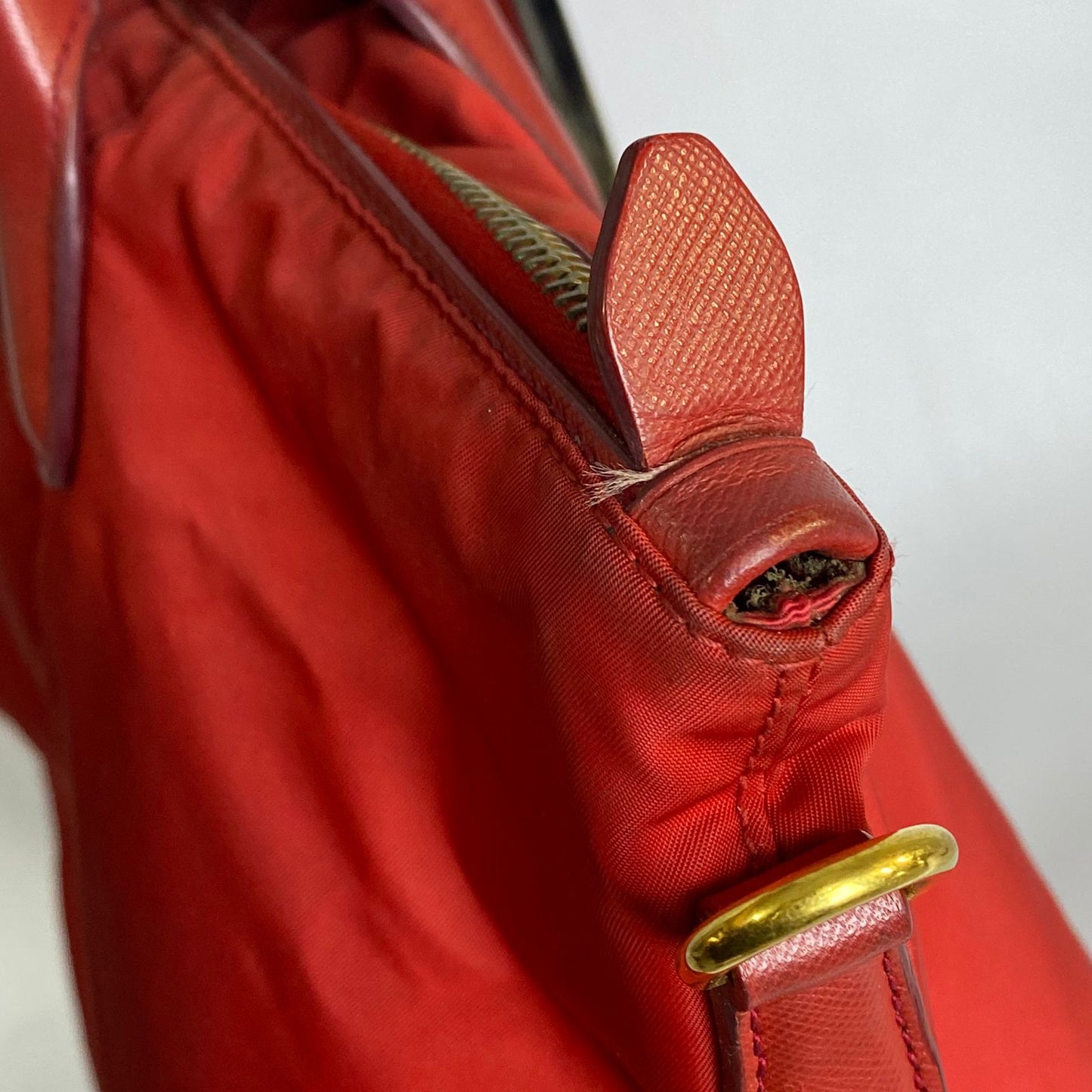 Prasa Tessuto Nylon Tote Red