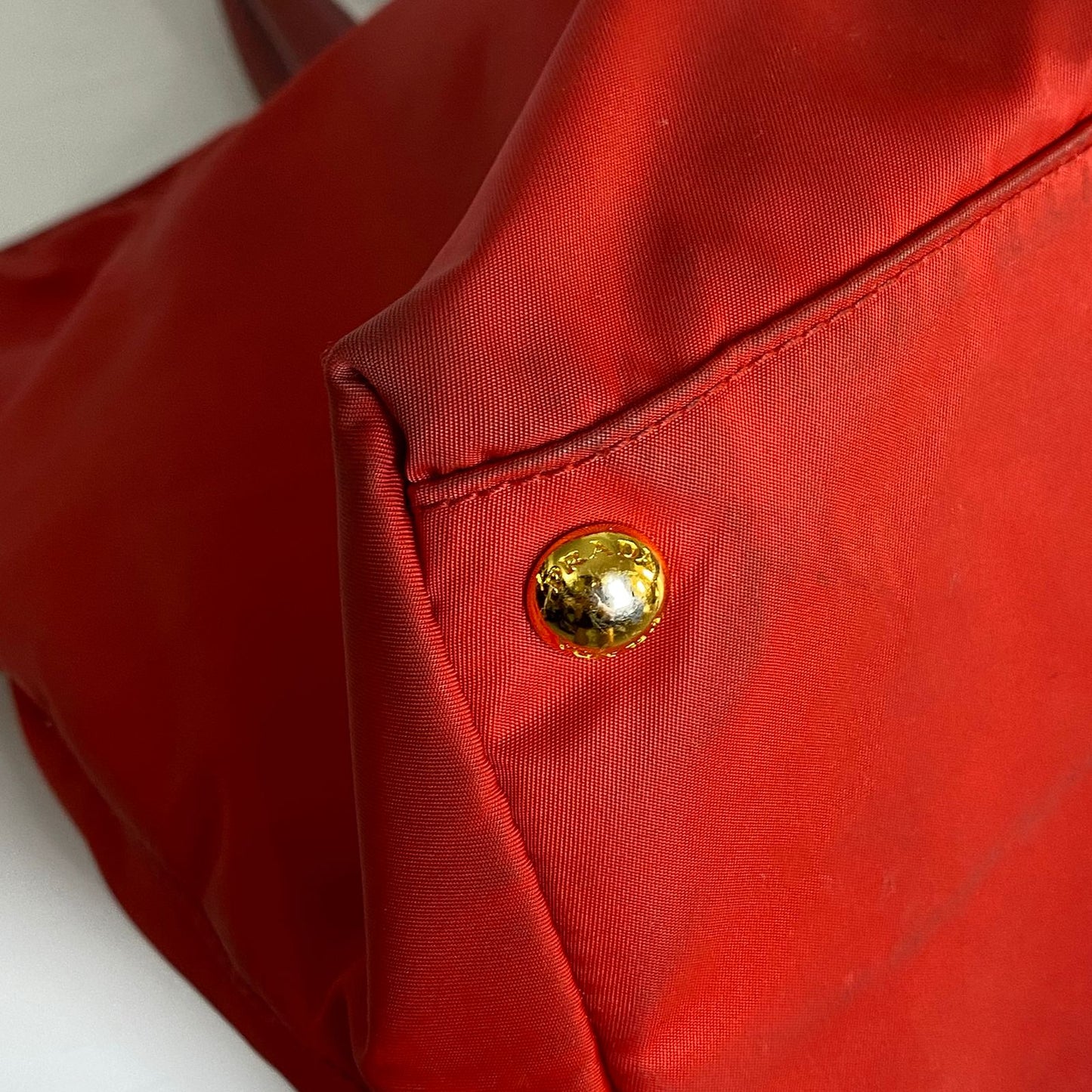 Prasa Tessuto Nylon Tote Red