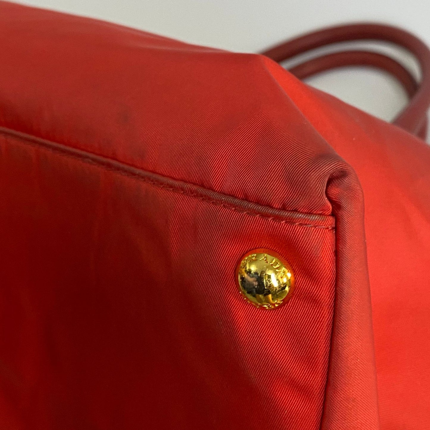 Prasa Tessuto Nylon Tote Red