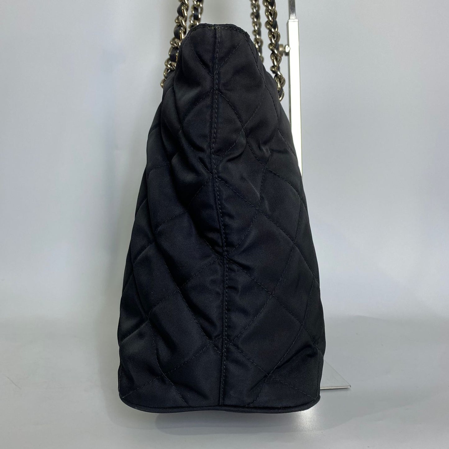 Prada Nylon Tote SIlver Hardware