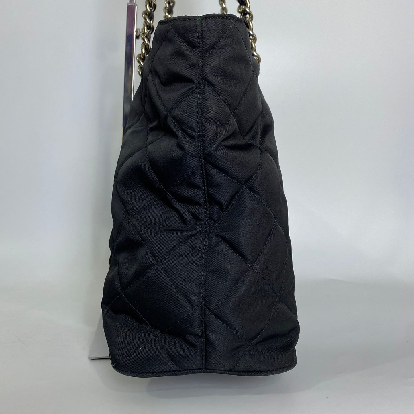 Prada Nylon Tote SIlver Hardware