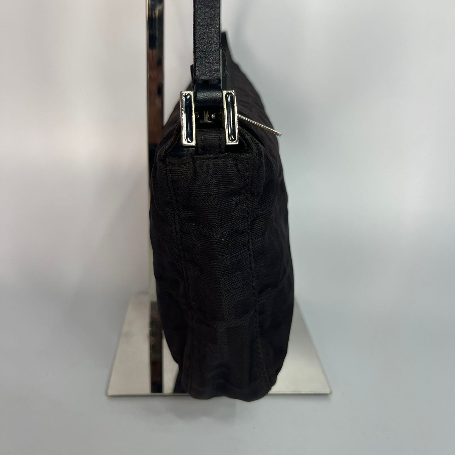Fendi Zucca Shoulder Bag Black