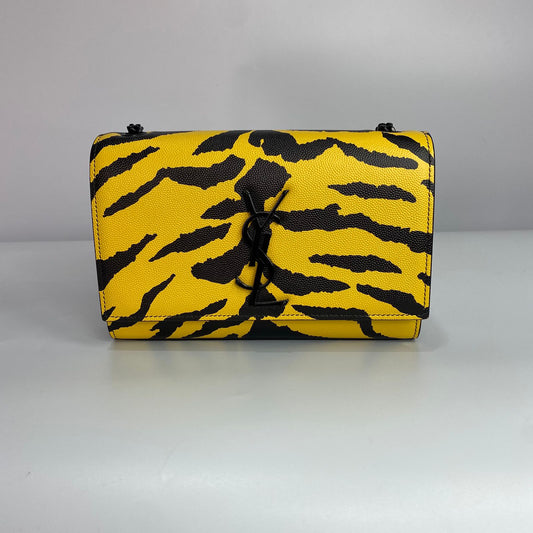 YSL Classic Kate Zebra Print Black and Yellow