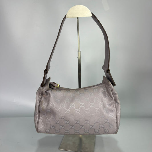 Gucci Vintage Monogram Canvas Pochette Purple