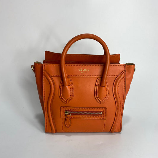 Celine Luggage Tote Orange