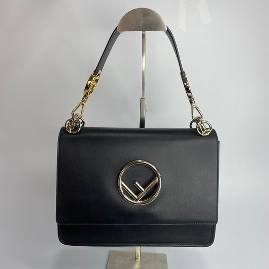 Fendi Kan I Shoulder Bag Black
