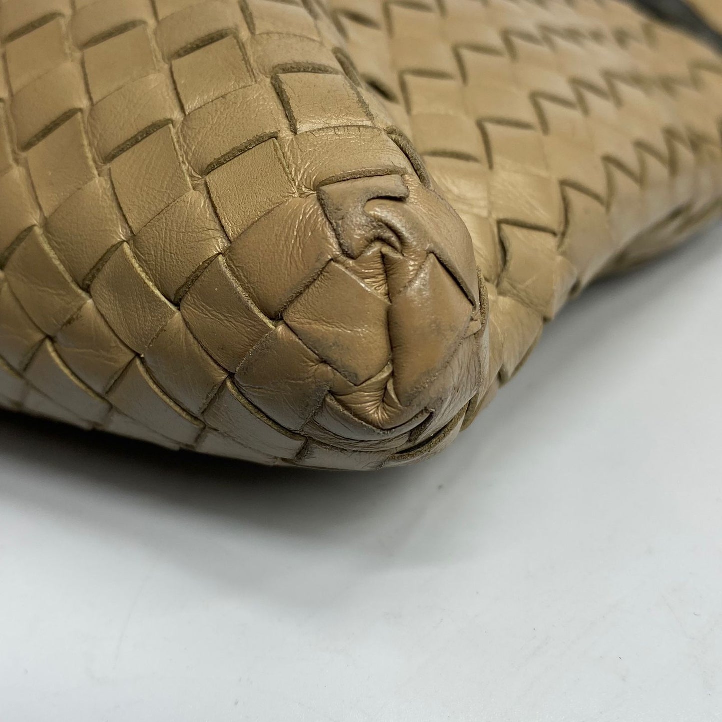 Bottega Veneta Intrecciato Messenger Bag Brown