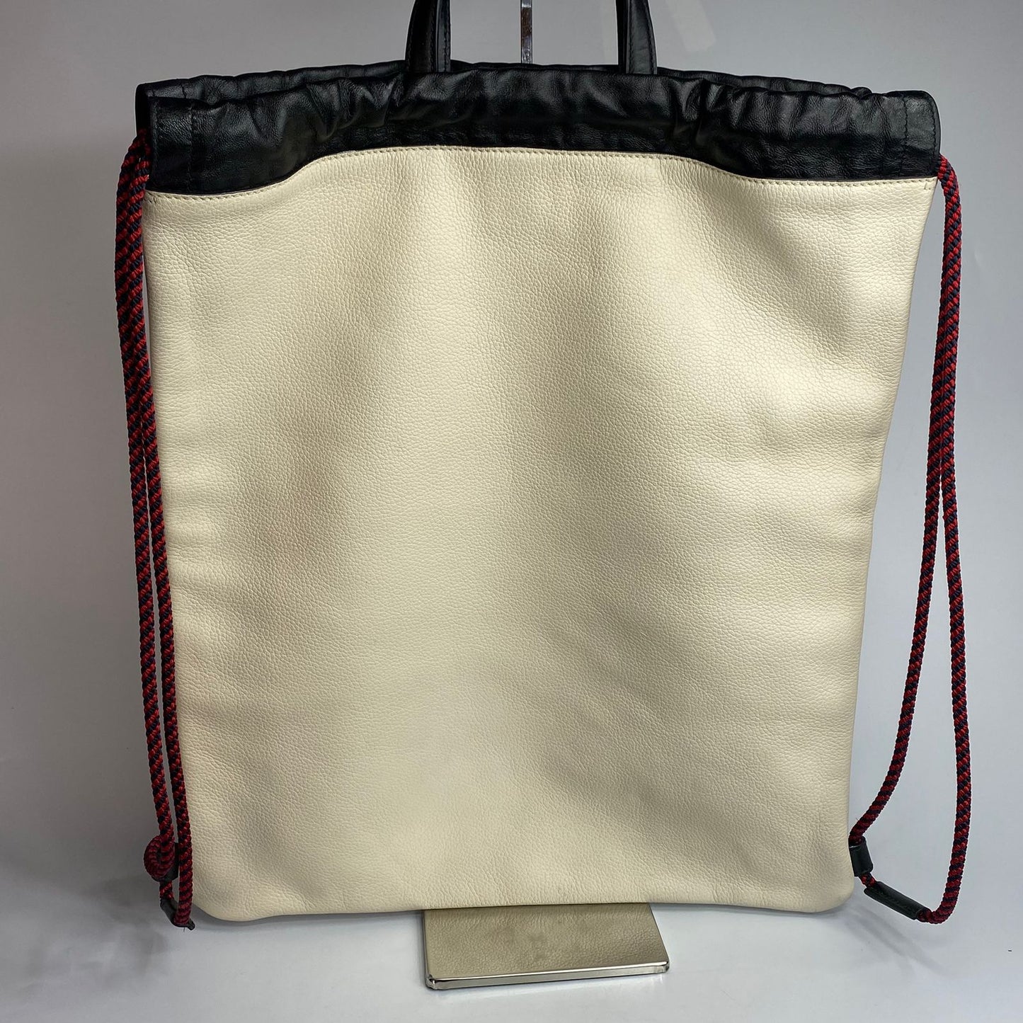 Gucci Backpack White Drawstring