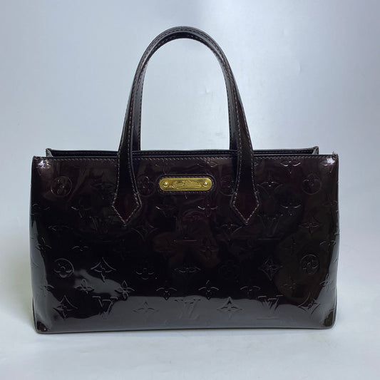 Louis Vuitton Amarante Monogram Vernis Wilshire Handbag