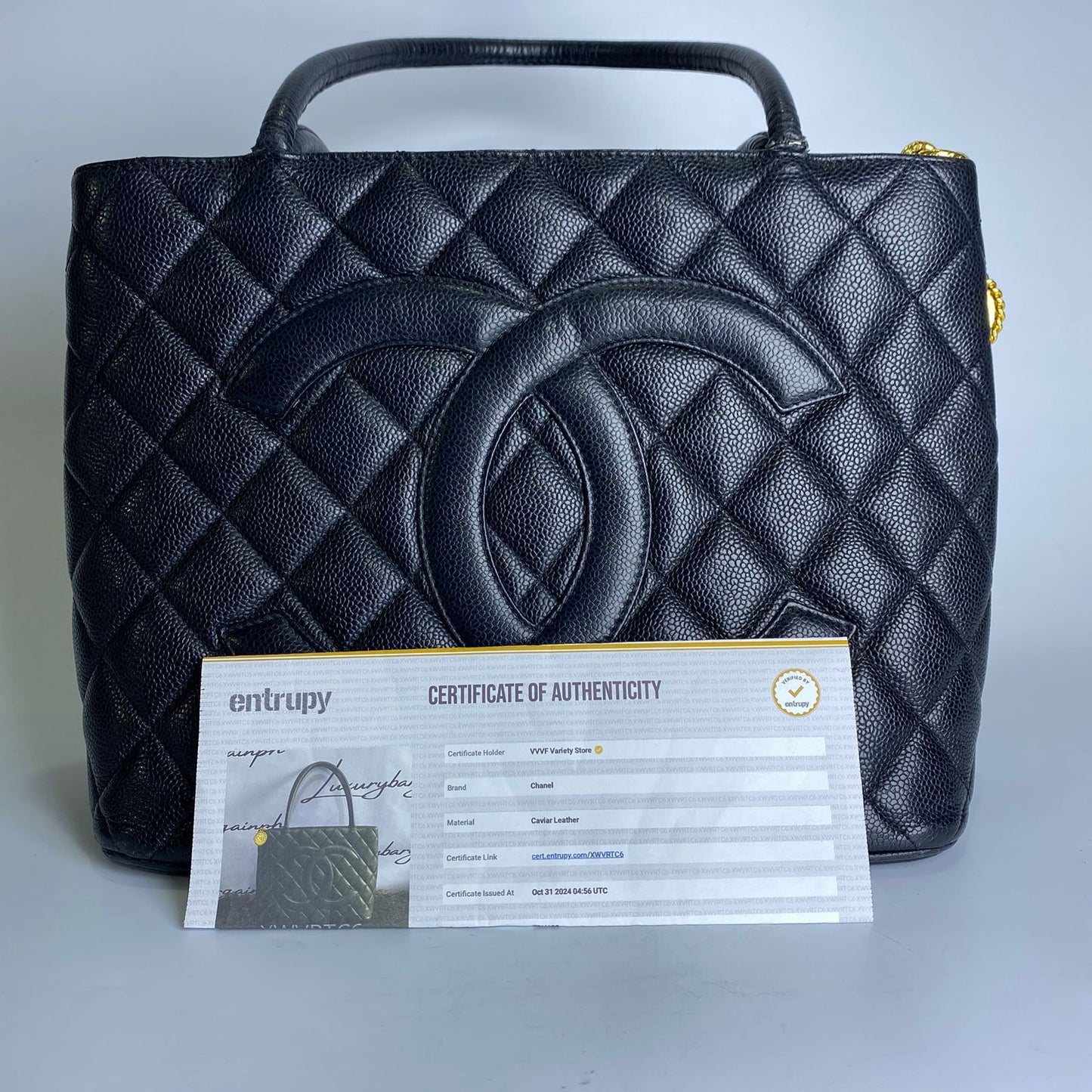 Black Medalion Tote