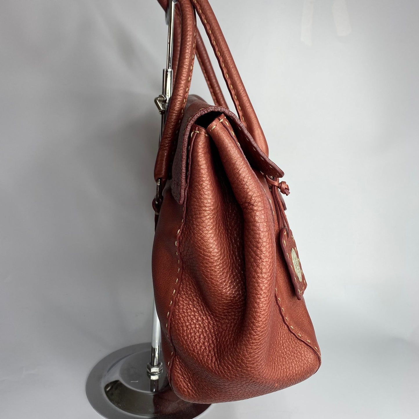 Fendi Bordeaux Selleria Tote Bag