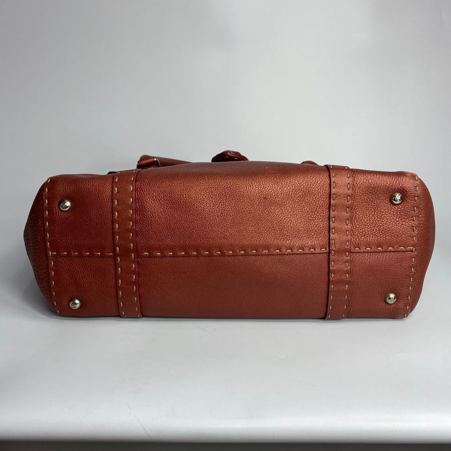 Fendi Bordeaux Selleria Tote Bag