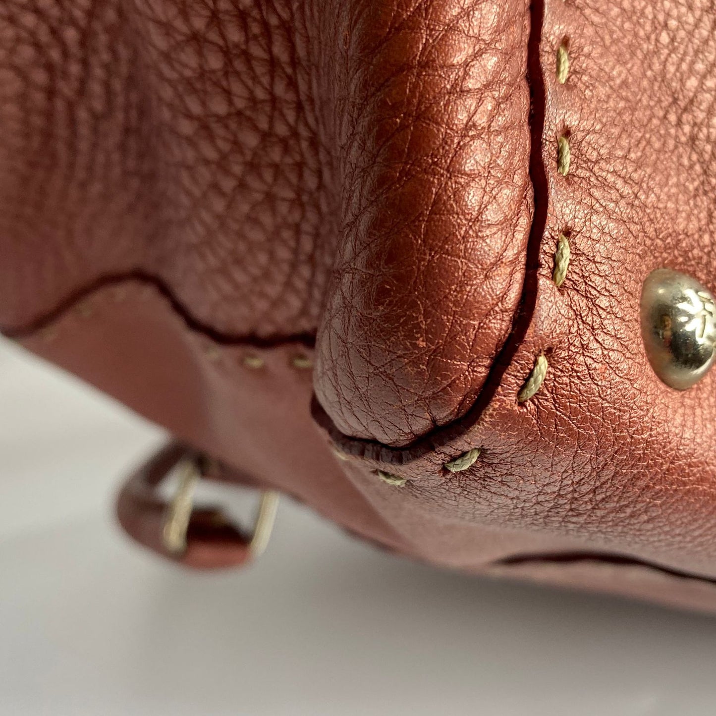 Fendi Bordeaux Selleria Tote Bag